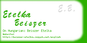 etelka beiszer business card